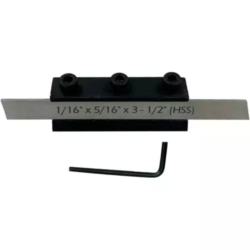 MachEl Lathe Cut-Off Tool with T-Parting Holder and 6 mm Blade