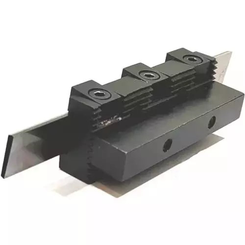Buyohlic International Parting Cut Off Tool Holders with 1/8 x 3/4 x 6 inch Blade Size 10 mm Shank with Adjustable Center Height, R9-LMVF-4ET9