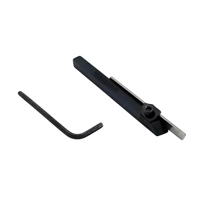 A.D INTERNATIONAL Mini Cut off Parting Tool Holder with 10x10 mm Square Shank for Unimat, Seig, Emco, Proxxon's, Grizzly Small Lathes, LP-KTC7-7VVT
