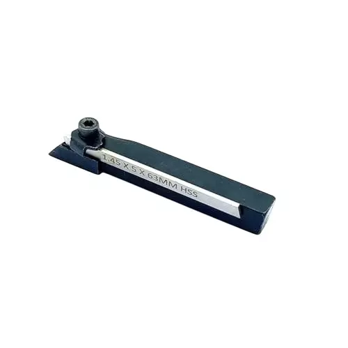 A.D INTERNATIONAL Mini Cut off Parting Tool and HSS Blade with 10 mm Square Shank for Emco Unimat Lathes, 8Z-GVLF-HH15