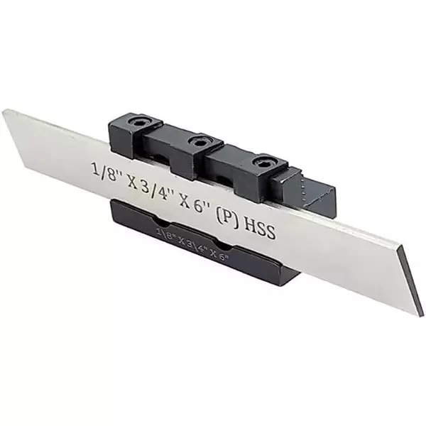 A.D INTERNATIONAL T-Parting Cut Off Holder with Blade, 10 mm Shank and 1/8 x 3/4 x 6 inch Blade Size, VJ-3CJJ-LO5E
