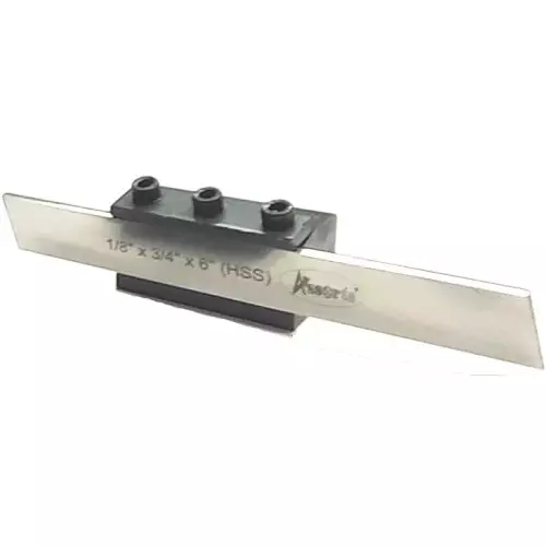 Assorts T-Parting Cut off Holder with Blade Quality Tool Steel 3.17x19.05x152.40 mm 12 mm Shank Dia