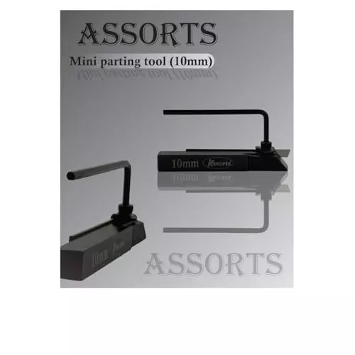 Assorts Mini Lathe Cut Off Parting Tool with Blade 1.45x5x63 mm ‎Cast Iron, & Steel 10 mm Square