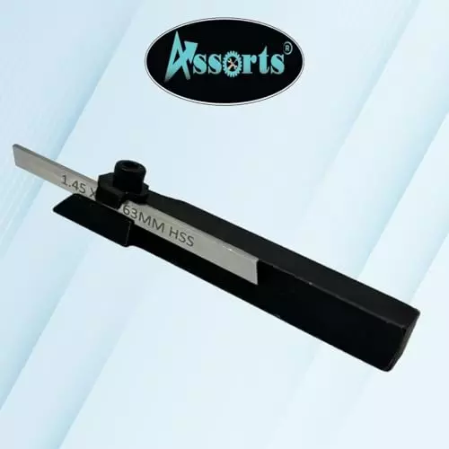 Assorts Mini Lathe Cut Off Parting Tool with Blade Cast Iron, & Steel 10 mm Shank Size 1.45x5x63 mm Blade Size Square 11.06 mm Centre Height