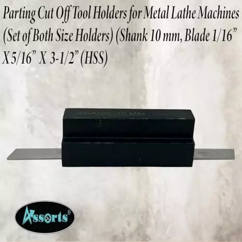 Assorts Parting Tool Tool Steel 1.58x7.93x88.9 mm 10 mm Shank Size for Metalworking