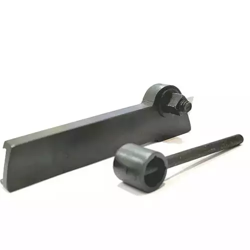 Buyohlic International Straight Shank Lathe Cut Off Parting Tool Holder with HSS Blade Size 3/32 x 5/8 x 5 inch, V0-XGCM-PXW6