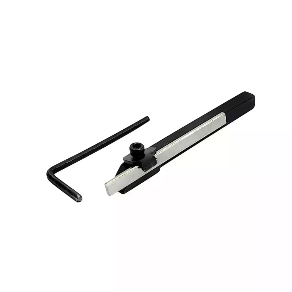 Buyohlic International Mini Cut off Parting Tool Holder with 6x6 mm Square Shank for Unimat, Seig, Emco, Proxxon's, Grizzly Small Lathes, 8U-B8SQ-95IU