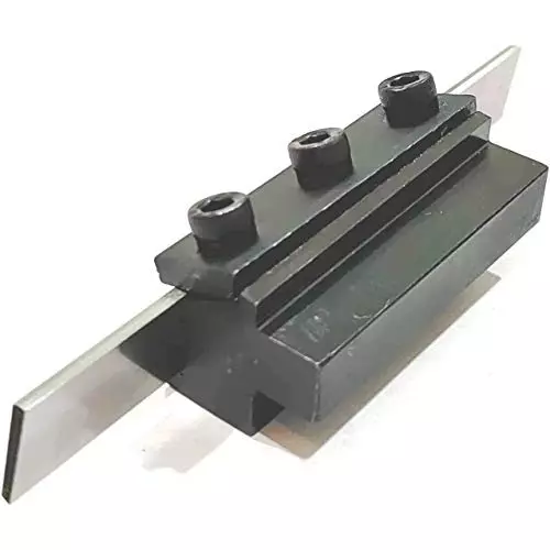 A.D INTERNATIONAL T-Parting Cut Off Holder with Blade, 10 mm Shank and 3/32 x 1/2 x 4-1/2 inch Blade Size, DY-3OP6-EK5O