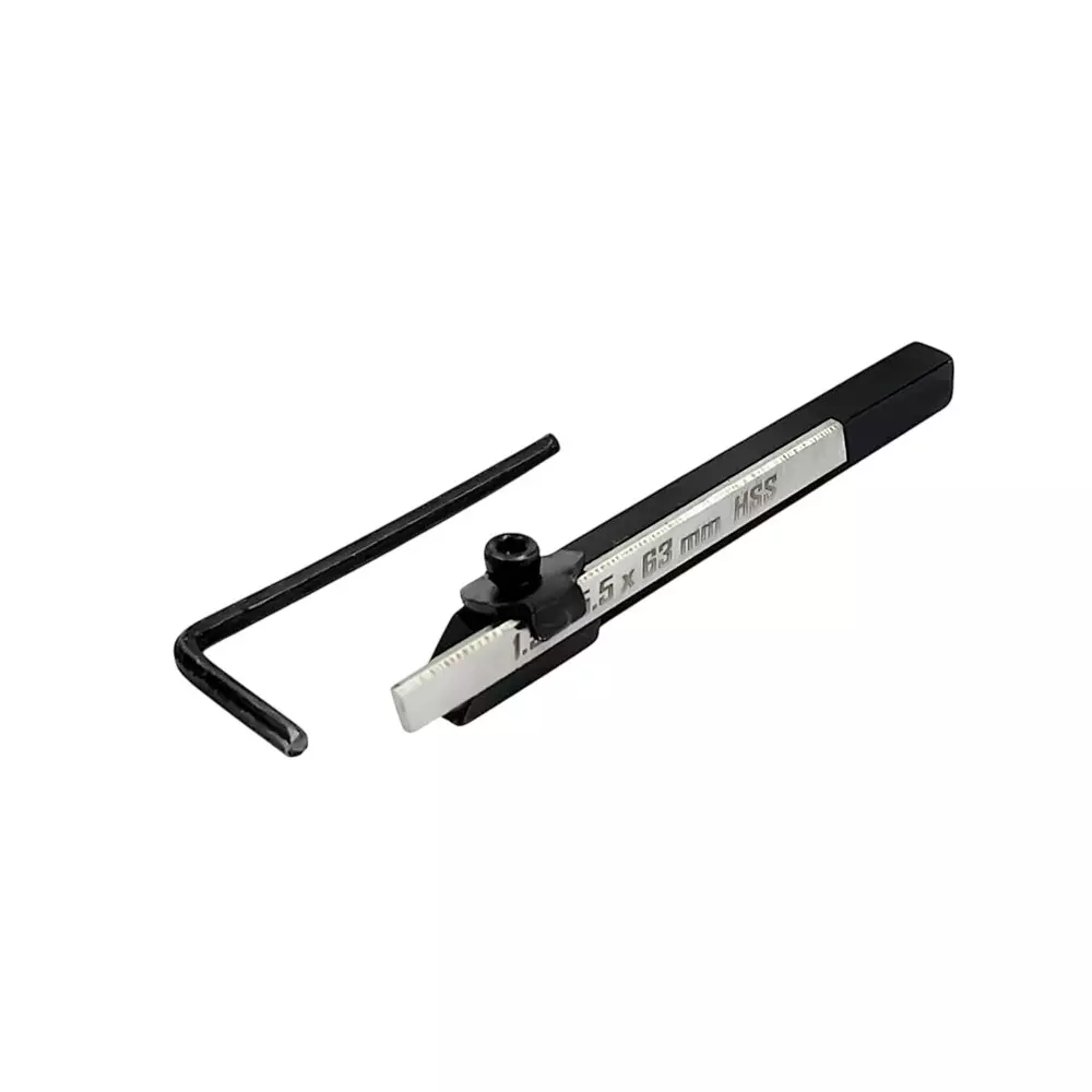 A.D INTERNATIONAL Mini Cut off Parting Tool and HSS Blade with 8 mm Square Shank for Emco Unimat Lathes, G0-AX6V-3YI9