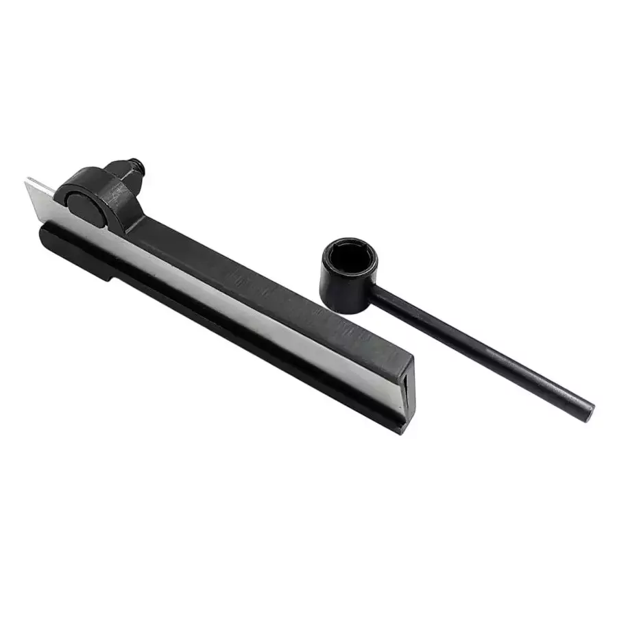 Buyohlic International Lathe Cut Off Parting Tool Holder with HSS Blade Size 3/32 inch x 5/8 inch x 5 inch (2.3x15.8x127 mm) & Wrench, PI-PUML-P248