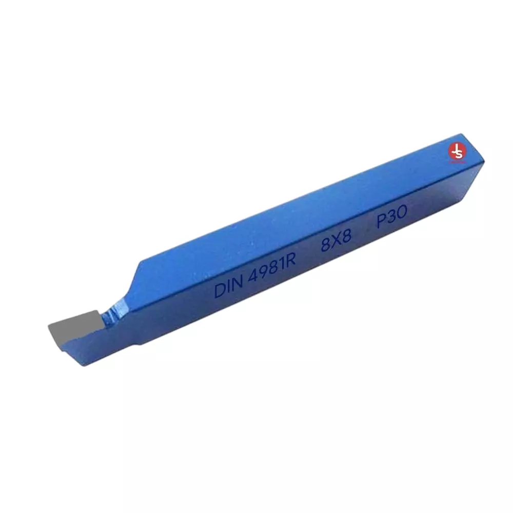 Jawsons Carbide Tipped Parting Bit DIN 4981R P30 8x8 mm Wear Resistance for Metal Works, Blue