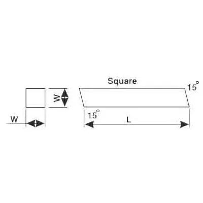Magicut HSS M2 Square Tool Bit 10 x 75 mm
