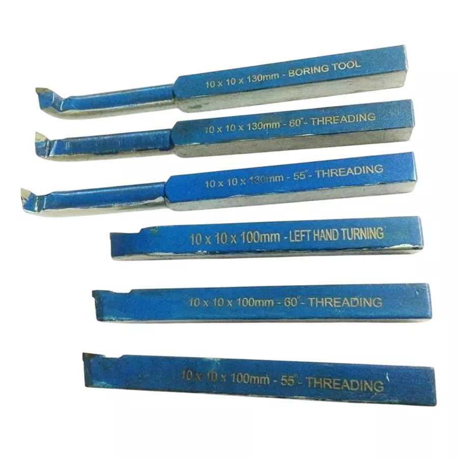 Assorts Quality Carbide Brazed Tool Set 10x10 mm Square Shank (Pack of 6)