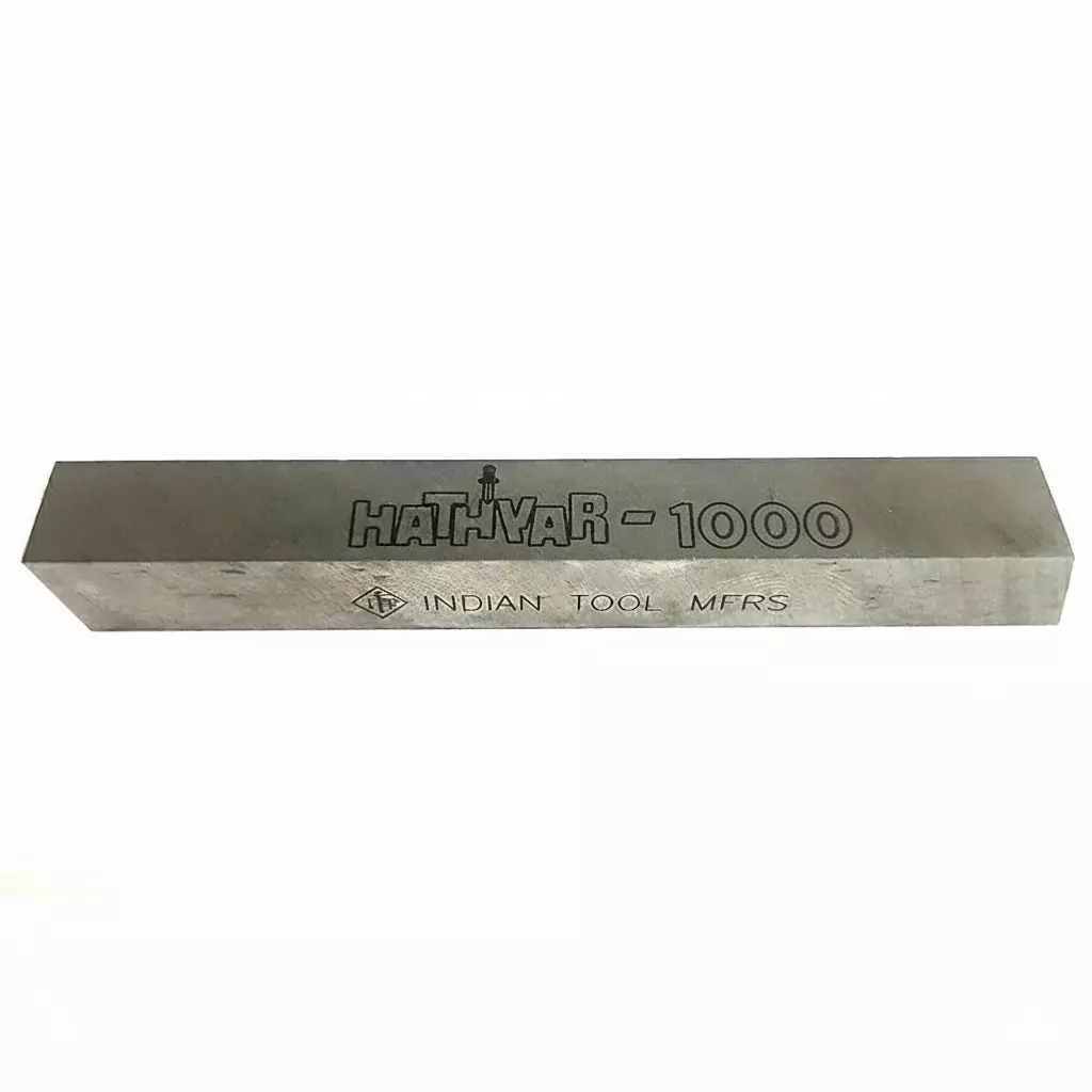 Indian Tools 12 x 200 mm HSS Tool Bit Blank Hathyar 1000 Series Square Shape and 12-15° Bevel Angle
