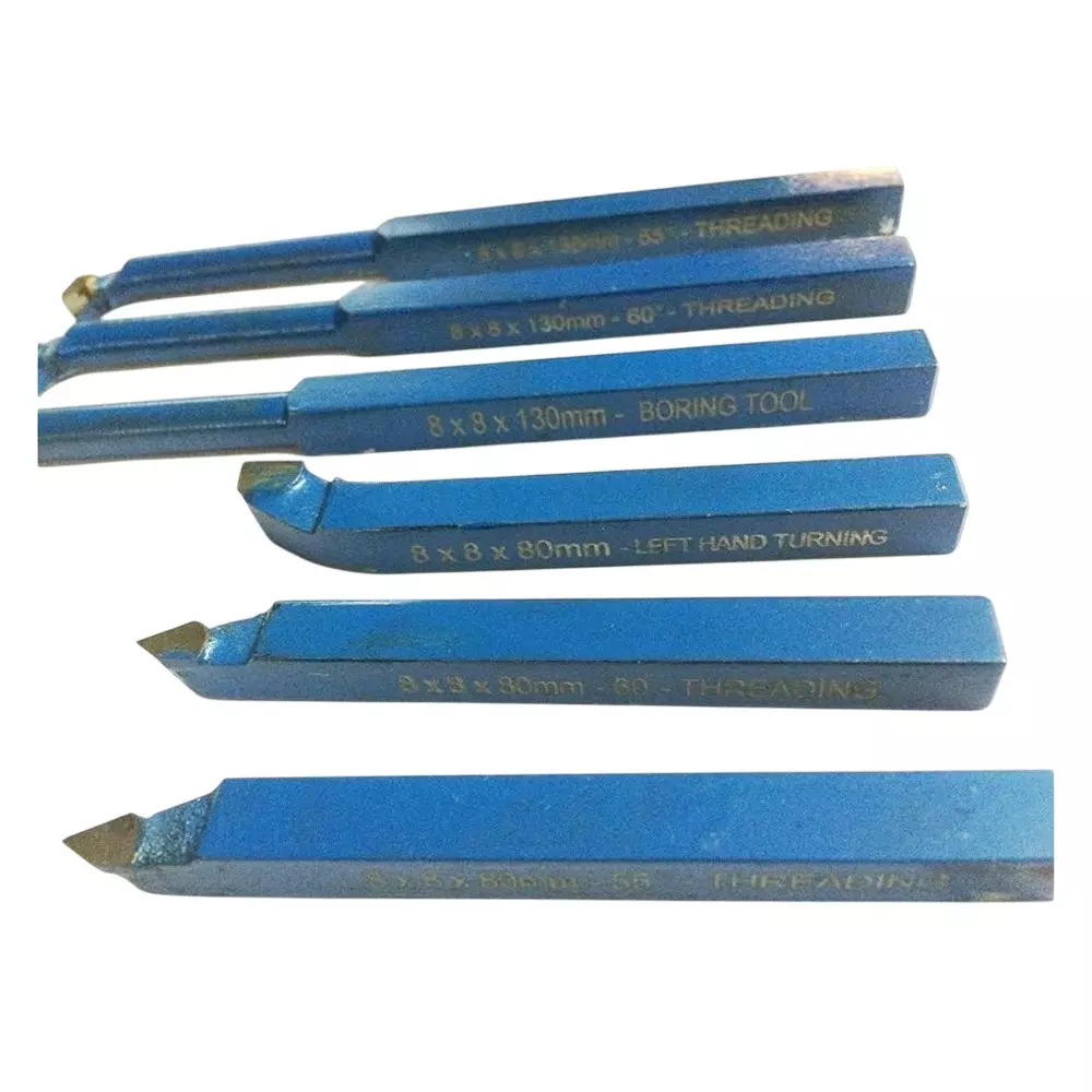 Assorts Quality Carbide Brazed Tool Set 8x8 mm Square Shank (Pack of 6)