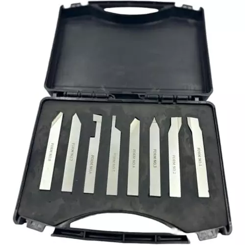 MachEl HSS Lathe Form Tool Set 12x12x100mm Square Shank