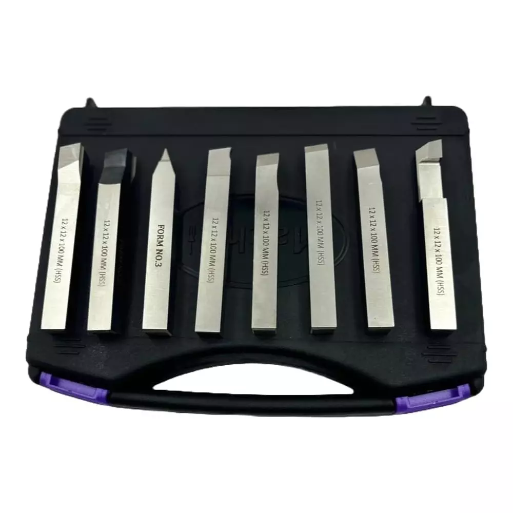 MachEl HSS Lathe Form Tool Set 12x12x100mm Square Shank