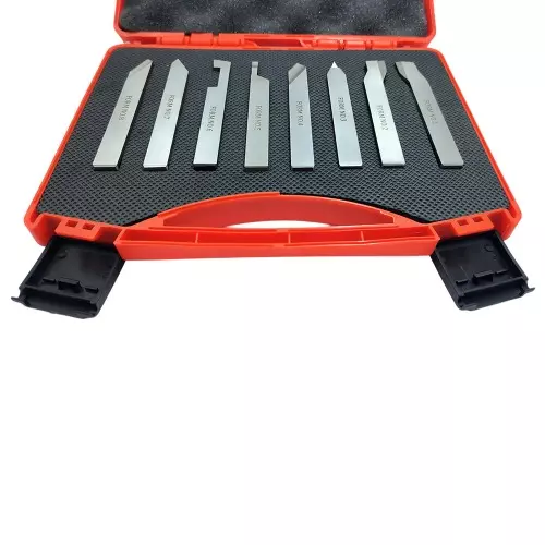 Buyohlic International HSS M2 Lathe Form Tool Set 10x10x100 mm Shank Size Hard and Ground - Turning, Threading Machine Tools, 3V-M2GV-DP2X (Set of 8)