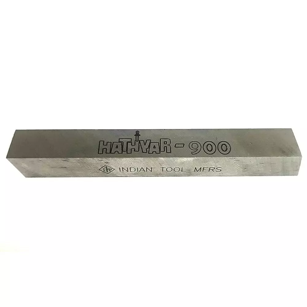 Indian Tools 8 x 200 mm HSS Tool Bit Blank Hathyar 900 Series Square Shape and 12-15° Bevel Angle