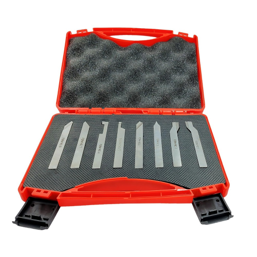 A.D INTERNATIONAL HSS M2 Lathe Form Tool Set 16x16x125 mm Shank Size Hard and Ground - Turning, Threading Machine Tools, 1U-RXWV-MYJ0 (Set of 8)