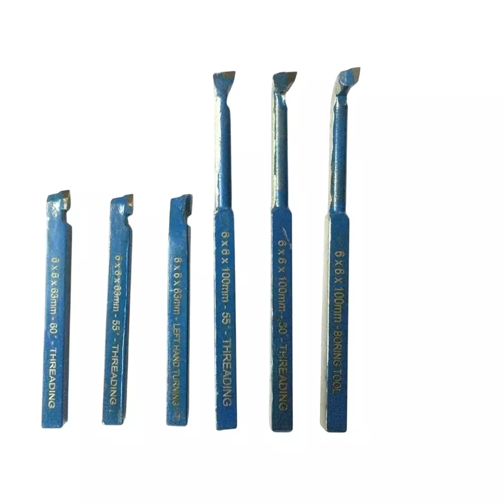 Assorts Quality Carbide Brazed Tool Set 6x6 mm Square Shank (Pack of 6)