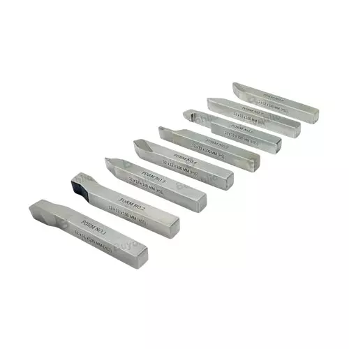 Buyohlic International HSS M2 Lathe Form Tool Set 16x16x125 mm Shank Size Hard and Ground - Turning, Threading Machine Tools, 1U-RXWV-MYJ0 (Set of 8)