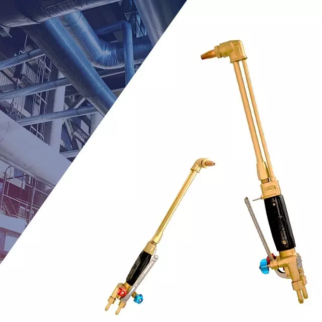 GENERIC Gas Cutting Torch Brass 6-300 mm Cutting Width Golden for Industrial Use