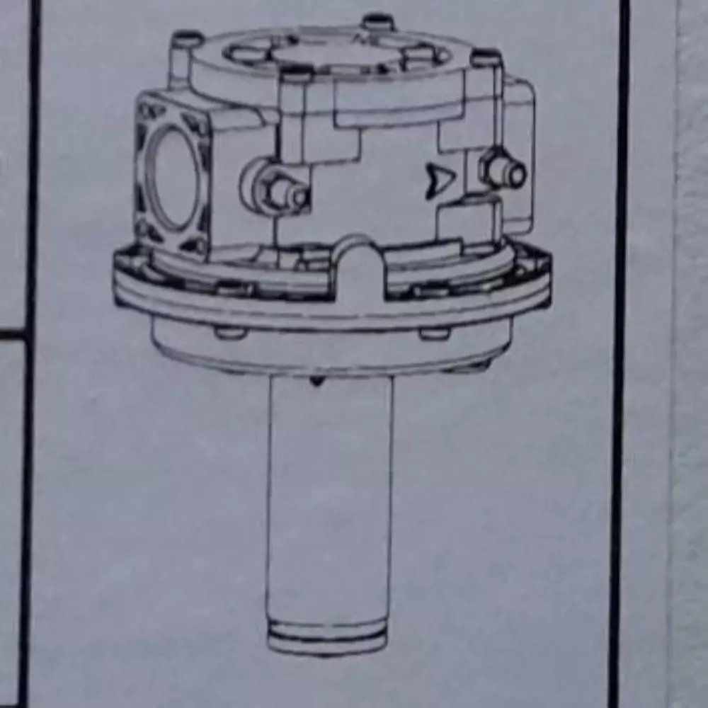 Madas Air Gas Ratio Regulator Aluminium Silver 500 mbar Pressure Bar for Industrial Use, AG/RC DN20