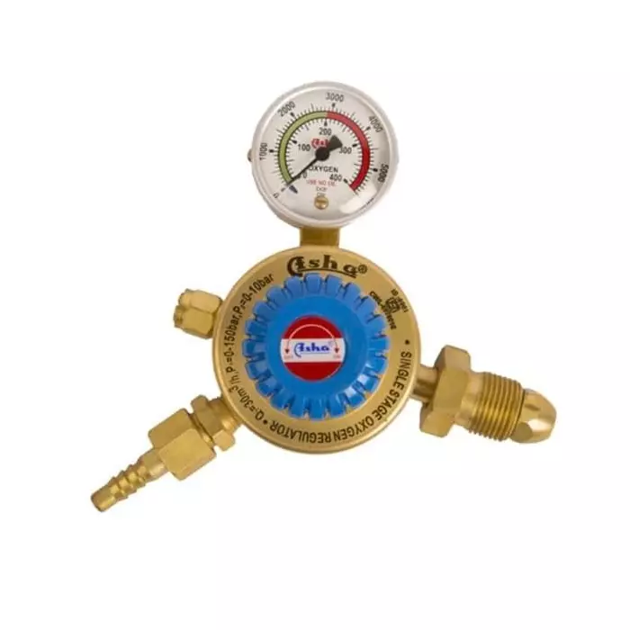 Asha Single Stage and Meter Gas Regulator Brass