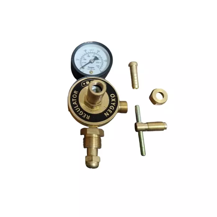 Beeteez Oxygen Regulator Brass Single Stage 0-5 LPM