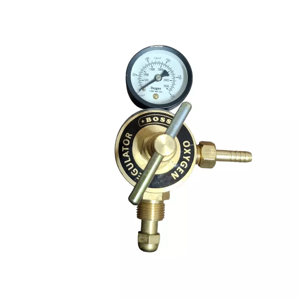 Beeteez Oxygen Regulator Brass Single Stage 0-5 LPM
