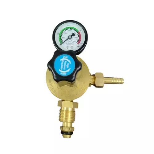 Welden Oxygen Regulator Brass Single Stage