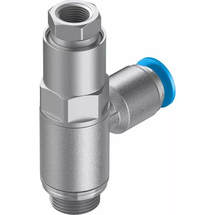 Festo HGL Non Return Valve, 8 mm Tube Inlet, G 1/4 Male Outlet, 0.5 - 10 bar, HGL-1/4-QS-8