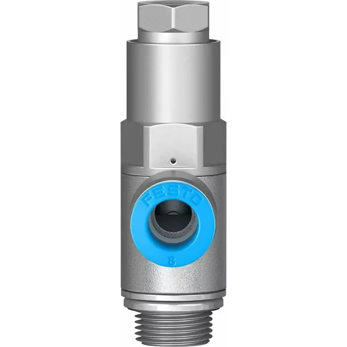 Festo HGL Non Return Valve, 8 mm Tube Inlet, G 1/4 Male Outlet, 0.5 - 10 bar, HGL-1/4-QS-8