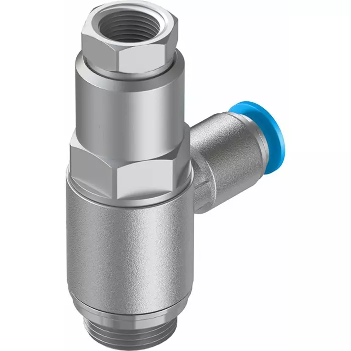 Festo HGL Non Return Valve, 8 mm Tube Inlet, G 3/8 Male Outlet, 10 bar, HGL-3/8-QS-8