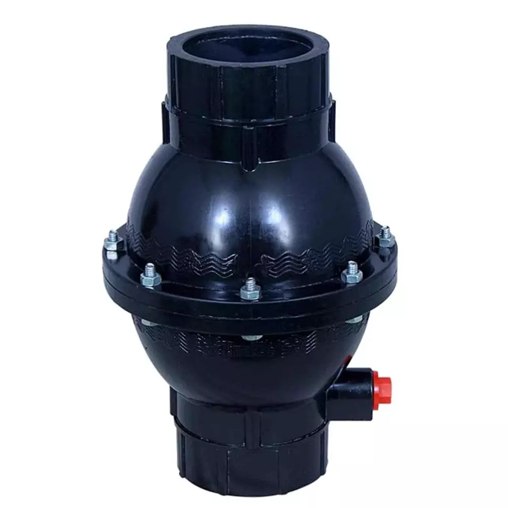 Kamal Agrotech PVC Black Non Return Valve without Flange 2 inch (50.8 mm)