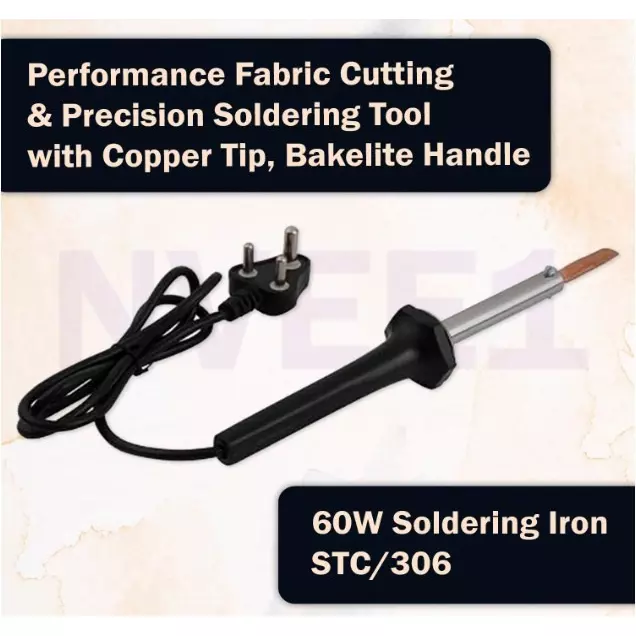 NVEE1 Soldering Iron 60 W Copper Tip Bakelite Handle 220-240 V, STC-306