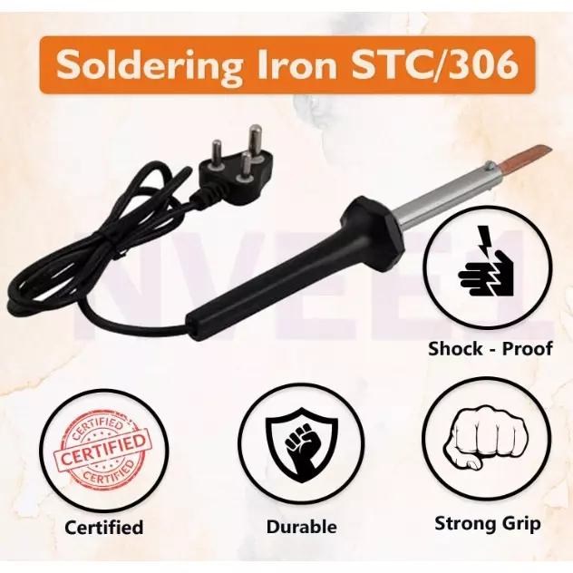 NVEE1 Soldering Iron 60 W Copper Tip Bakelite Handle 220-240 V, STC-306