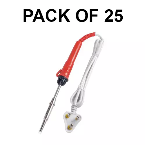 Ego Soldering Iron Red 50 W Firm Grip for Long and Smooth Working 187 mm Length, SOLDERING IRON 50 W (Pack of 25)