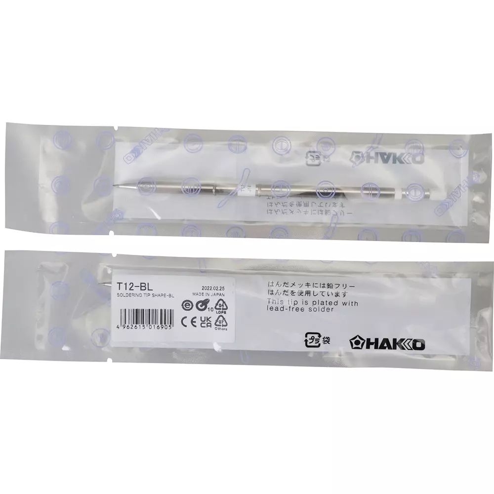 HAKKO Tip (T12 Lead Free Solder) Type B for FM-203, FM-204, FM-205, FM-206, FX-950, FX-951, FX-952, FM-202, T12-BL