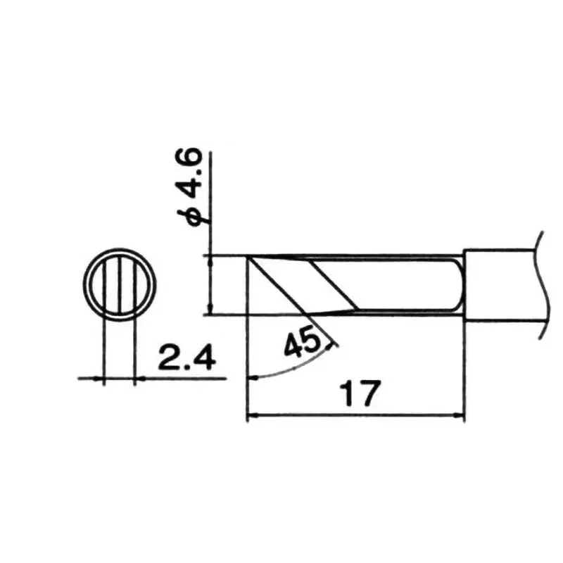 hakko-tip-t12-lead-free-solder-k-type-for-fm-203-fm-204-fm-205-fm-206-fx-950-fx-951-fx-952-fm-202-t12-kf