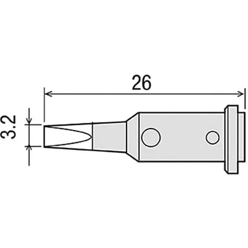 Goot Replacement Tip for GP510 3.2D Type Φ3.2 mm Size, GP-510RT-3.2D