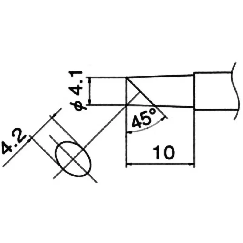 hakko-tip-t12-lead-free-solder-bcc-type-for-fm-203-fm-204-fm-205-fm-206-fx-950-fx-951-fx-952-fm-202-t12-cf4z10-pcs-set-of-10-pcs
