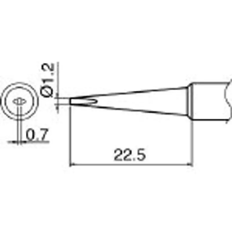 HAKKO White Light Tip / 1.2DL Type 1.2DL Type for FX888, T18DL12
