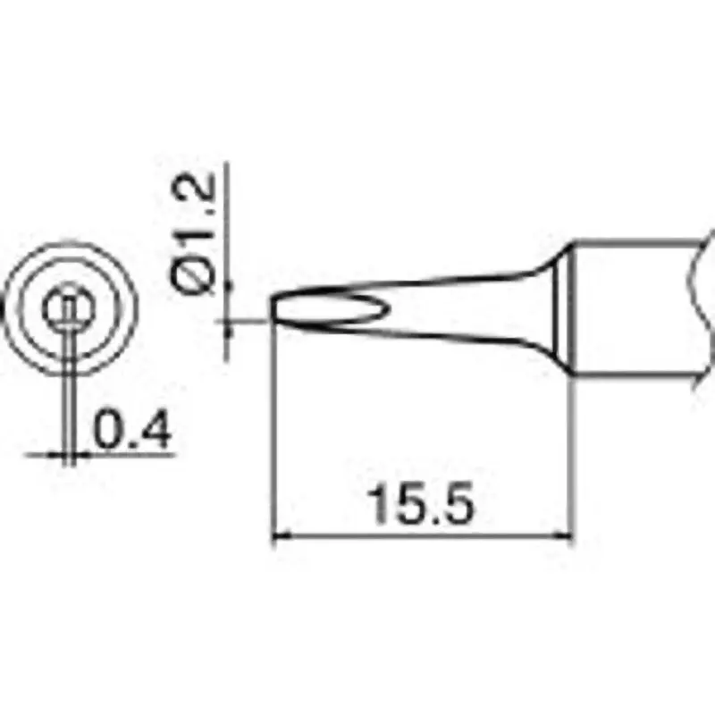 HAKKO Soldering Iron Replacement Tip T18 Series D Type for FX8801-01, FX8802-02, FX600-01, FX600-02, T18-S9