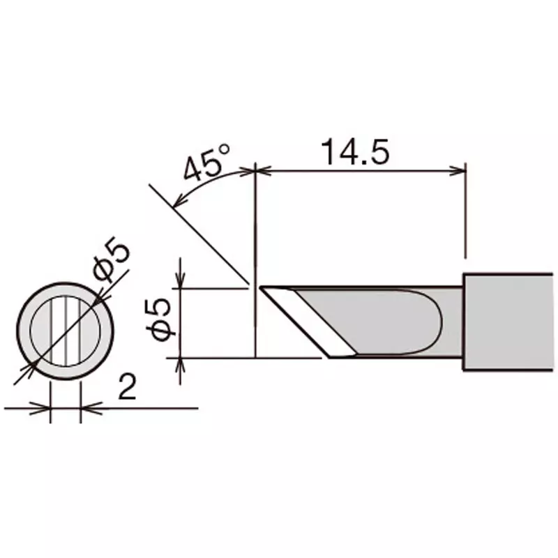 Goot Replacement Tip For Digital Temperature Controlled Soldering Iron, PX-28RT-5K