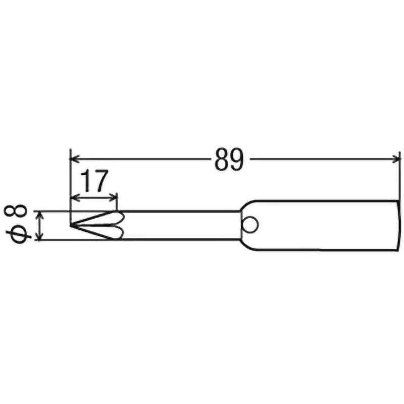 Goot Replacement Tip Φ8 mm Size, BN-60/80T