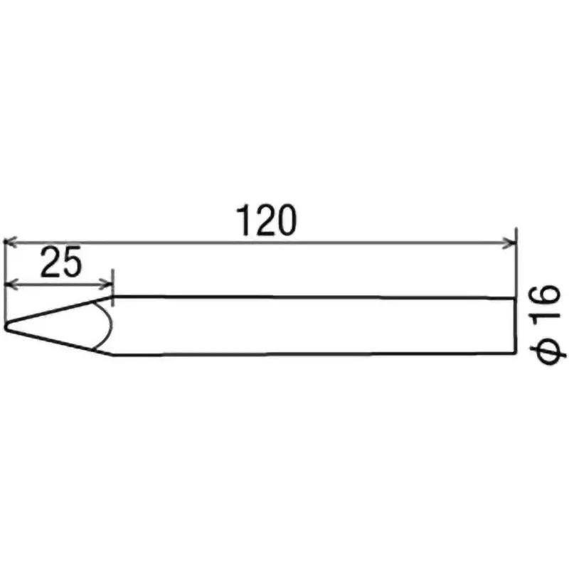Goot Replacement Copper Tips 3 mm Size, T-16A