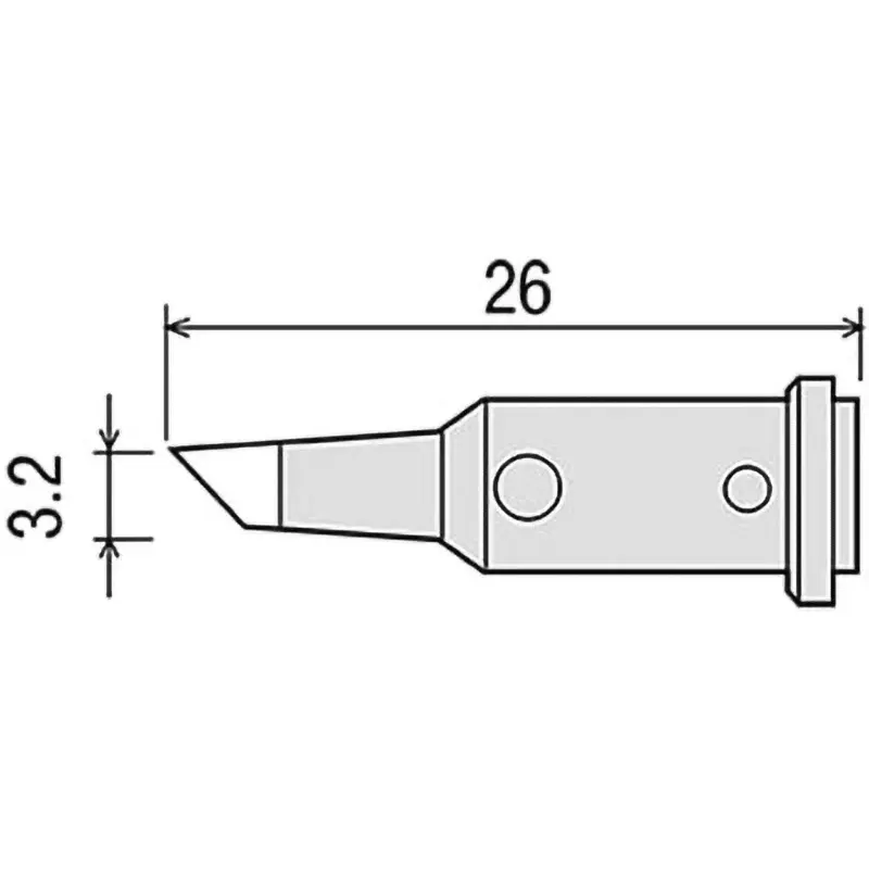 Goot Replacement Tip for GP510 3.2C Type 3.2 mm Size, GP-510RT-3.2C
