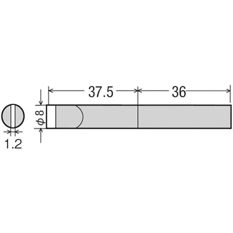 Goot Replacement Tip 8S Type 3 mm Size, PX-2RT-8S